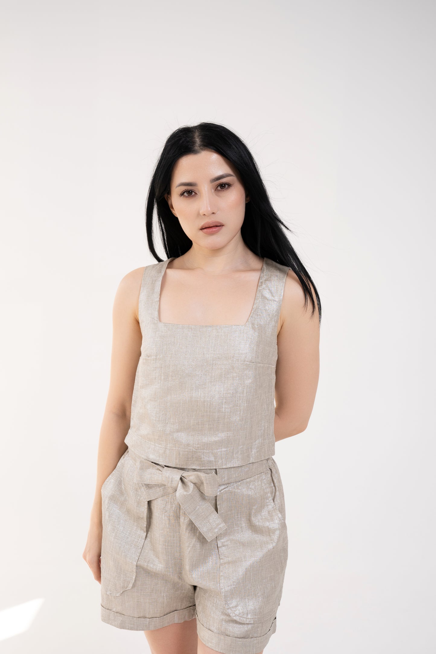 LINEN SHORTS
