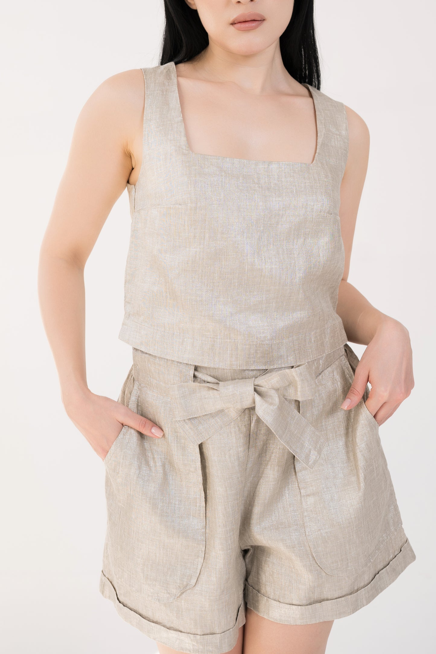 LINEN SHORTS